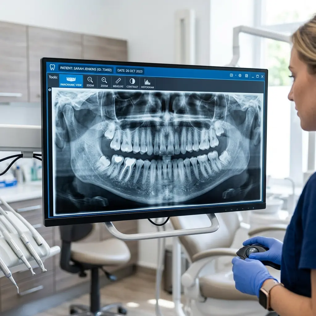 Digital X-ray of a successfully completed root canal